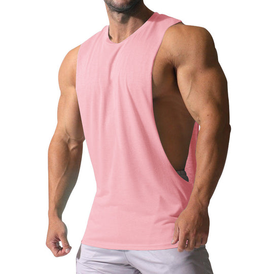 Herren Ärmelloses Sportshirt mit tiefem Rückenausschnitt und atmungsaktivem Material R&B