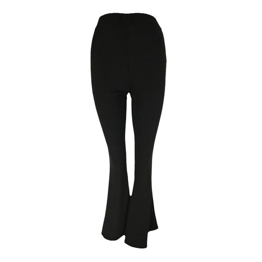 Damen flared Fitnesshose mit hochgezogenem Bund und bequemer Passform R&B