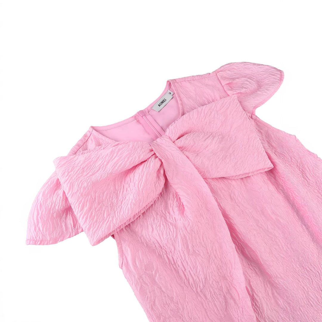 Damen Elegantes A-Linien Kleid mit floralem Design und voluminösem Oberteil R&B