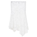 Damen eleganter Spitzenrock mit asymmetrischem Schnitt R&B
