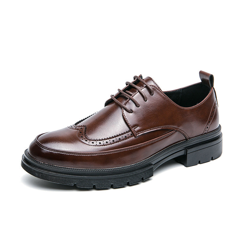Herren Elegante Schnürschuhe aus hochwertigem Leder mit rutschfester Sohle R&B