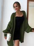 Damen Strickjacke mit oversized Silhouette und trendigem Rippmuster