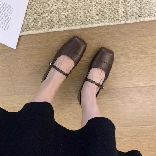 Damen Elegante Pumps mit bequemem Riemchendesign und breiter Sohle R&B