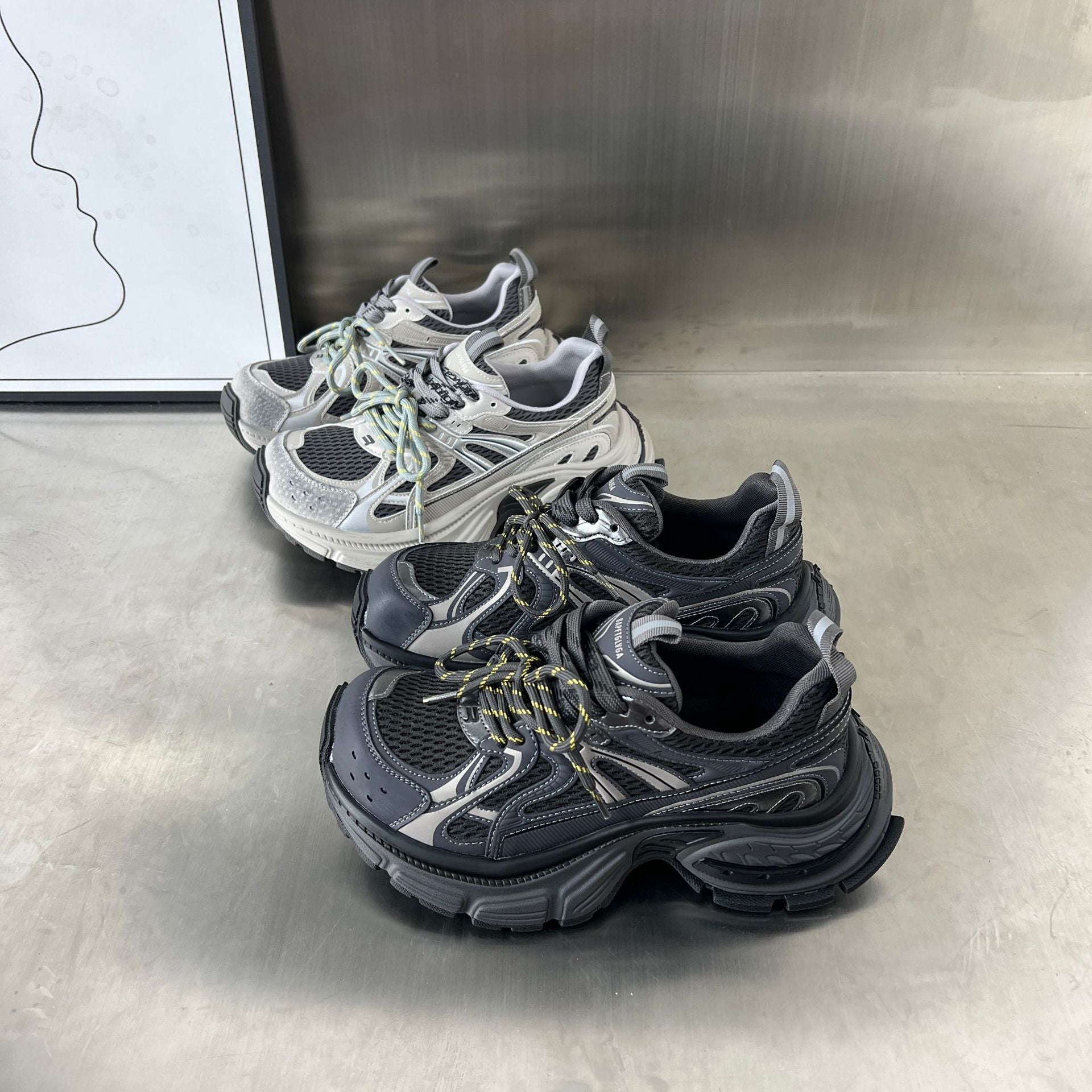Damen Sportliche Sneakers mit atmungsaktivem Mesh-Einsatz und dämpfendem Komfort R&B