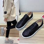 Damen Glitzernde Sneakers mit komfortablem Plateau R&B