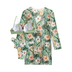 Damen Strandkimono mit buntem Hawaii-Muster