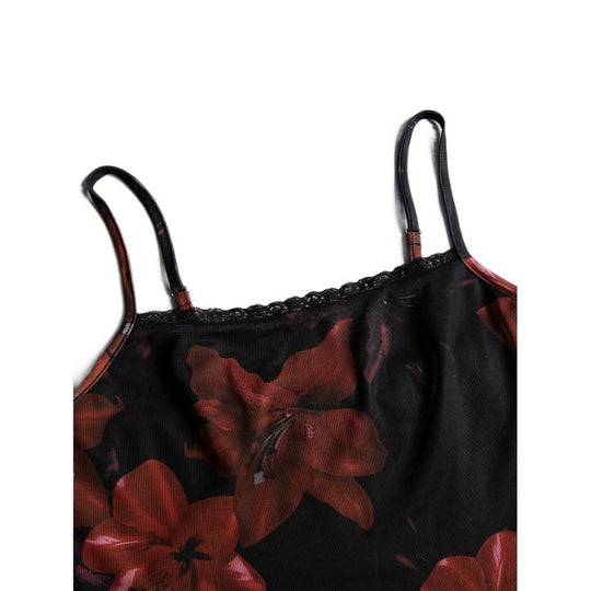 Damen Minikleid mit floralen Akzenten und verführerischem Schnitt R&B