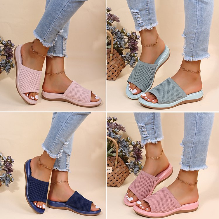 Damen Komfortable Riemchensandalen mit atmungsaktiver Oberfläche und ergonomischem Fußbett R&B