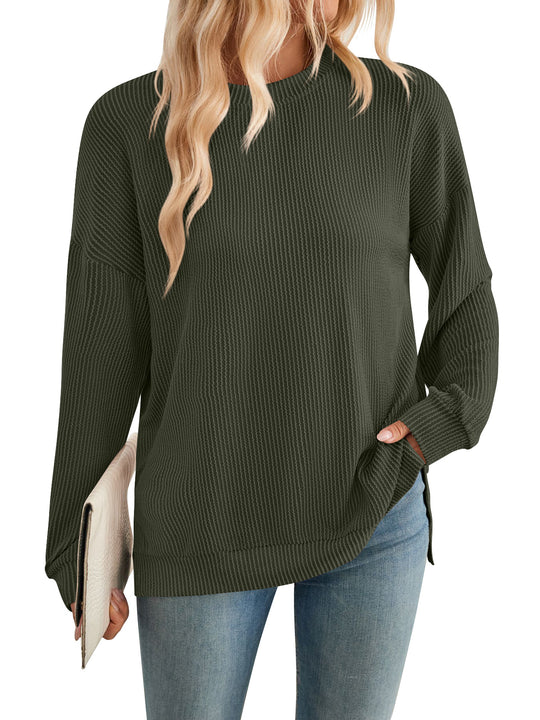 Damen lässiger Strickpullover R&B