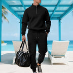 Herren Sportliches Ensemble mit Stehkragen und praktischen Cargotaschen R&B