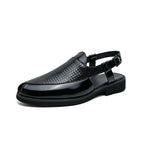 Herren Atmungsaktive Leder-Sandalen mit verstellbarem Riemensystem R&B