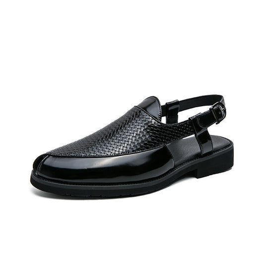 Herren Atmungsaktive Leder-Sandalen mit verstellbarem Riemensystem R&B