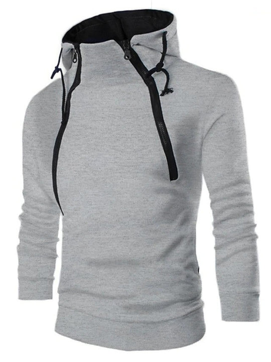 Herren moderne Kapuzenpullover mit praktischem Reißverschluss R&B