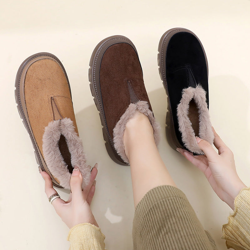 Damen Winter-Slipper mit Kuschel-Innenfutter und rutschfester Sohle R&B
