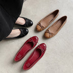 Damen Ballerinas mit dekorativem Schleifendetail R&B