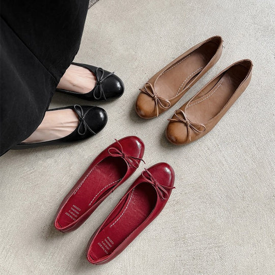 Damen Ballerinas mit dekorativem Schleifendetail R&B