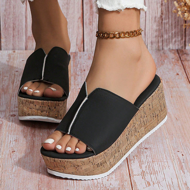 Damen Komfortable Keilsandalen mit ergonomischem Fußbett R&B