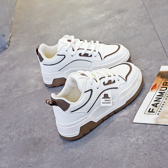 Damen sportliche Chunky Sneakers mit rutschfester Sohle und atmungsaktiver Struktur R&B