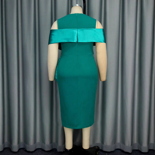 Damen Cocktailkleid mit asymmetrischem Oberteil und Drapierungsdetail R&B