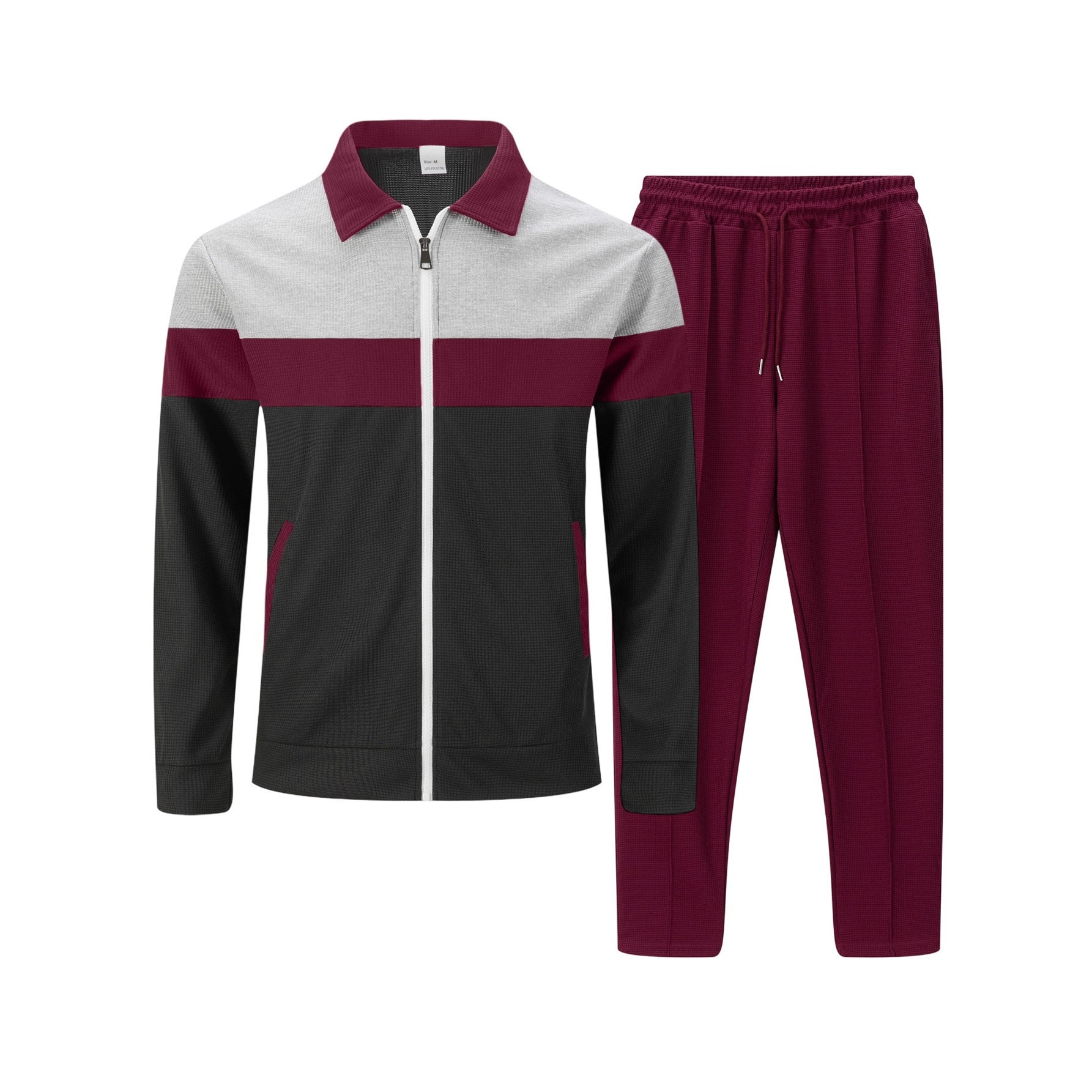 Herren moderdne Freizeitjacke mit kontrastierendem Design und lässigen Chinohosen R&B