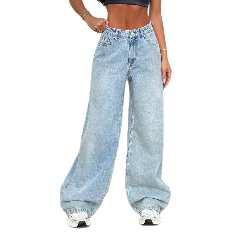 Damen Weite Jeans im lässigen Oversized-Schnitt R&B