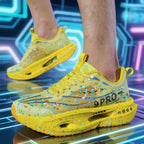 Damen Leuchtende Lauf-Sneaker mit atmungsaktivem Obermaterial und stoßdämpfender Sohle R&B