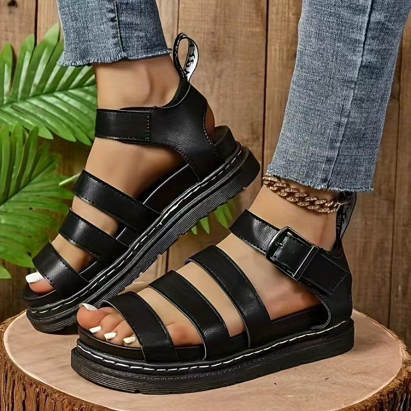 Damen Bequeme Sandalen mit verstellbarem Riemen R&B