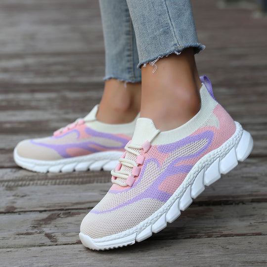 Damen Leichte Sportschuhe mit atmungsaktivem Mesh-Obermaterial und rutschfester Sohle R&B