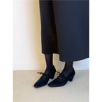 Damen elegante Schnürpumps mit modischem Riemchen-Design R&B