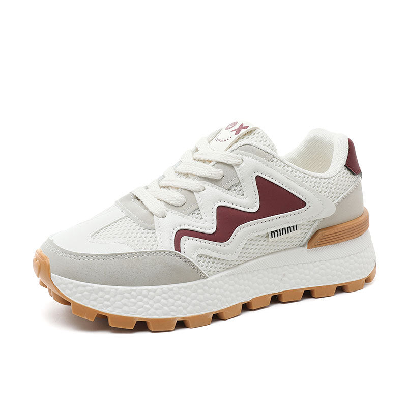Damen Sportliche Freizeitsneaker mit atmungsaktiver Mesh-Oberfläche und dämpfender Laufsohle R&B