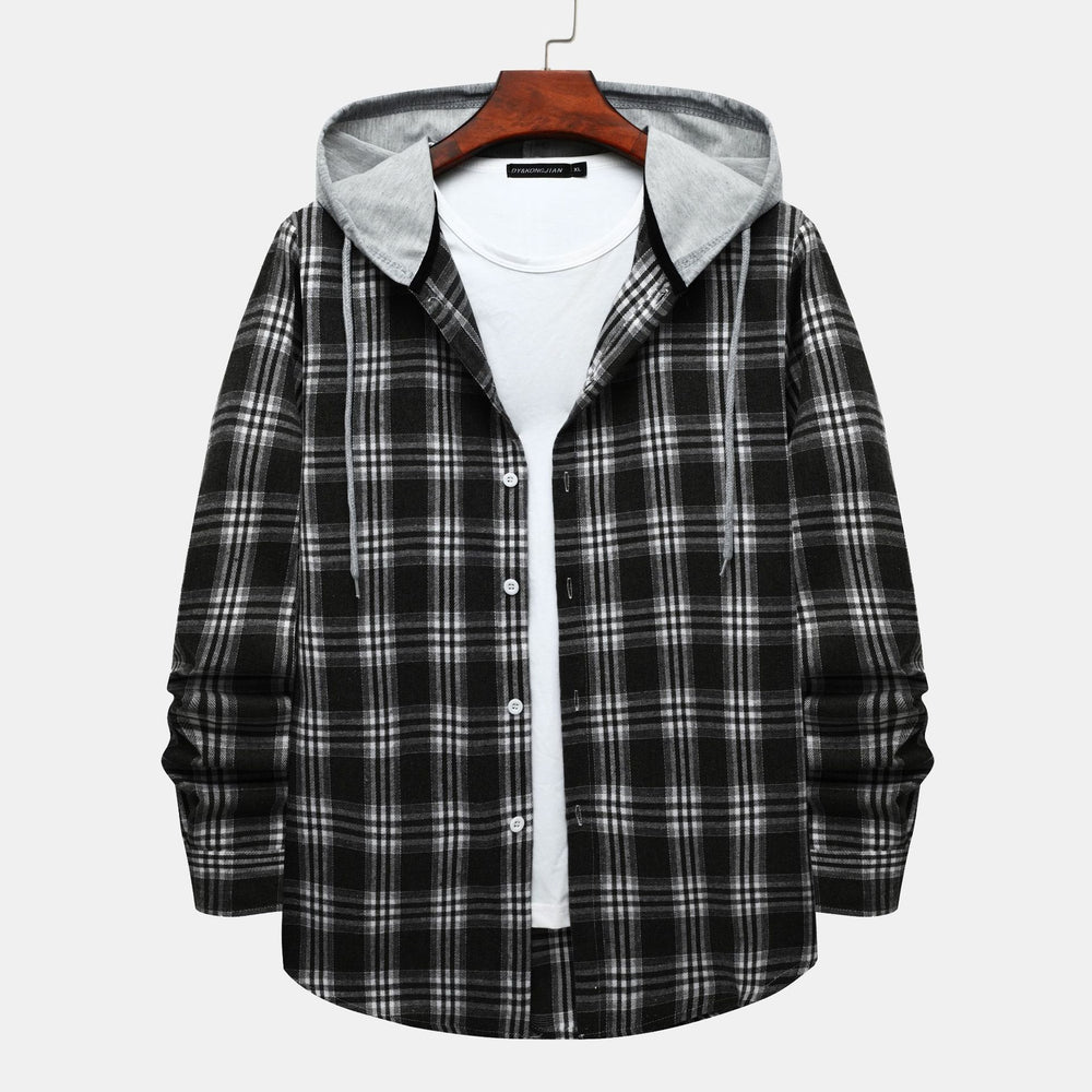 Damen Flanelljacke mit Kapuze R&B