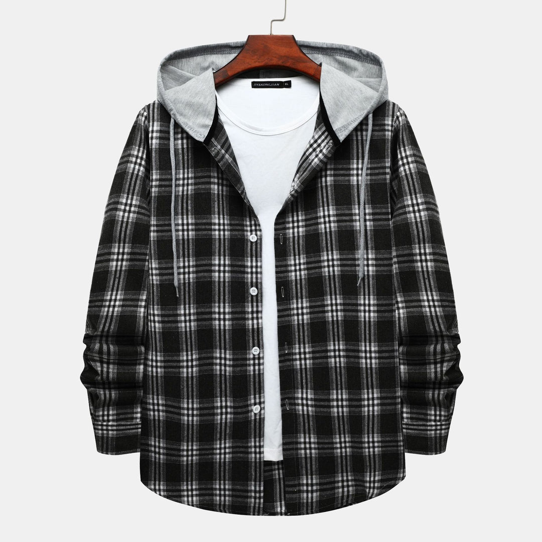 Damen Flanelljacke mit Kapuze R&B