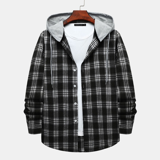 Damen Flanelljacke mit Kapuze R&B