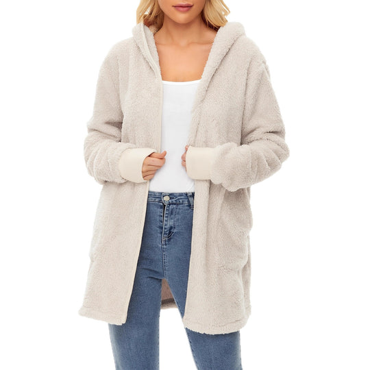 Damen weicher Fleece-Mantels R&B