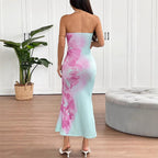 Damen Maxikleid mit floralem Design EB