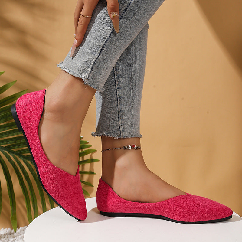 Damen Elegante Ballerinas mit flexiblem Fußbett und spitz zulaufendem Design R&B