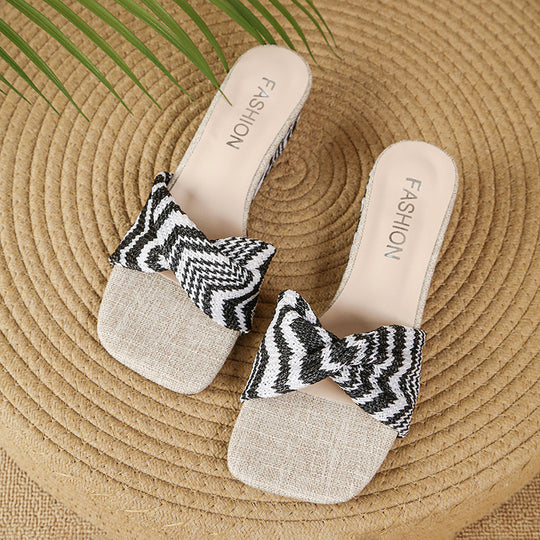Damen Sling-Sandalen mit modischem Schleifendesign R&B