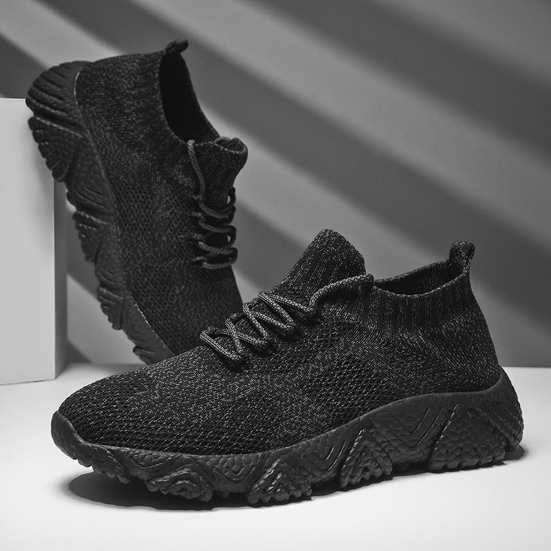 Unisex nan urbaner Strick-Schlupfsneaker mit sockenhaftem Schaft und markanter Profilsohle R&B