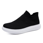 Damen bequeme Slip-On Sneakers mit atmungsaktivem Obermaterial