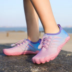 Damen Aqua-Freizeitschuhe mit elastischem Schnürsystem und rutschfester Sohle R&B