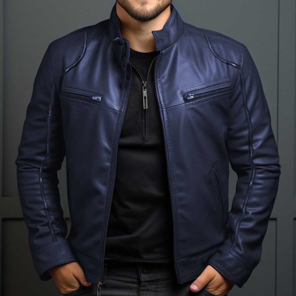 Herren Bikerjacke mit Taschen