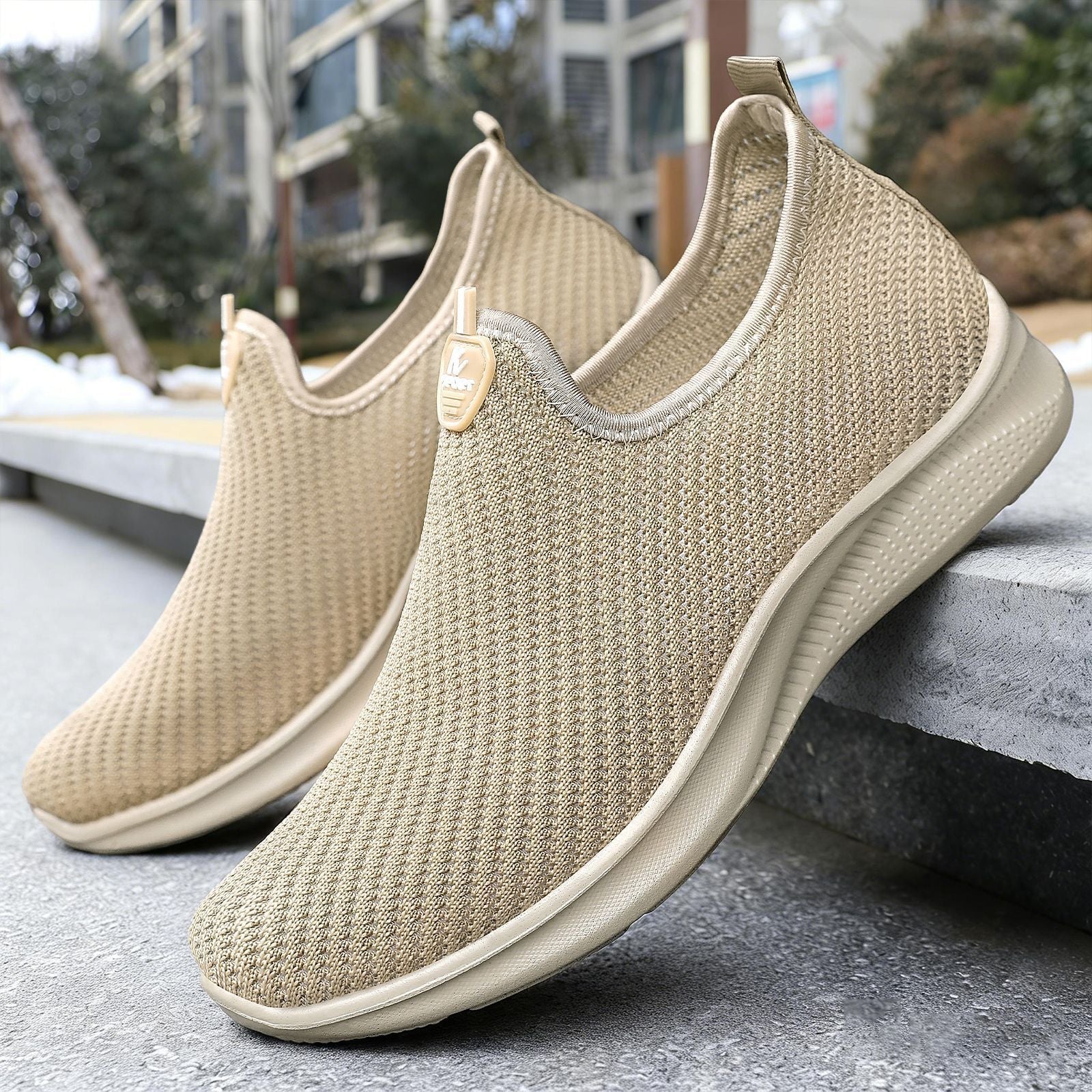 Damen Atmungsaktive Slip-On Sneakers mit flexiblem Design