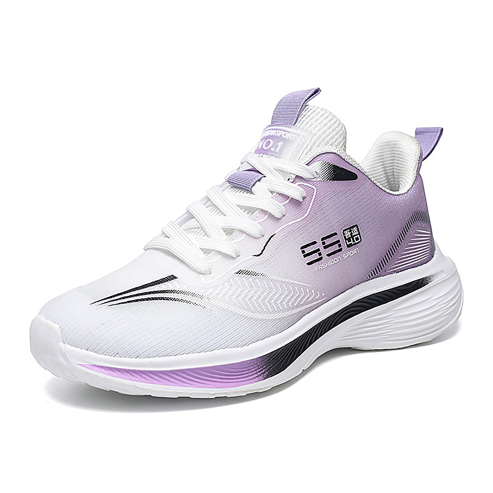 Damen Sportliche Lauf-Sneaker mit atmungsaktiver Mesh-Konstruktion und stoßdämpfendem Fußbett R&B
