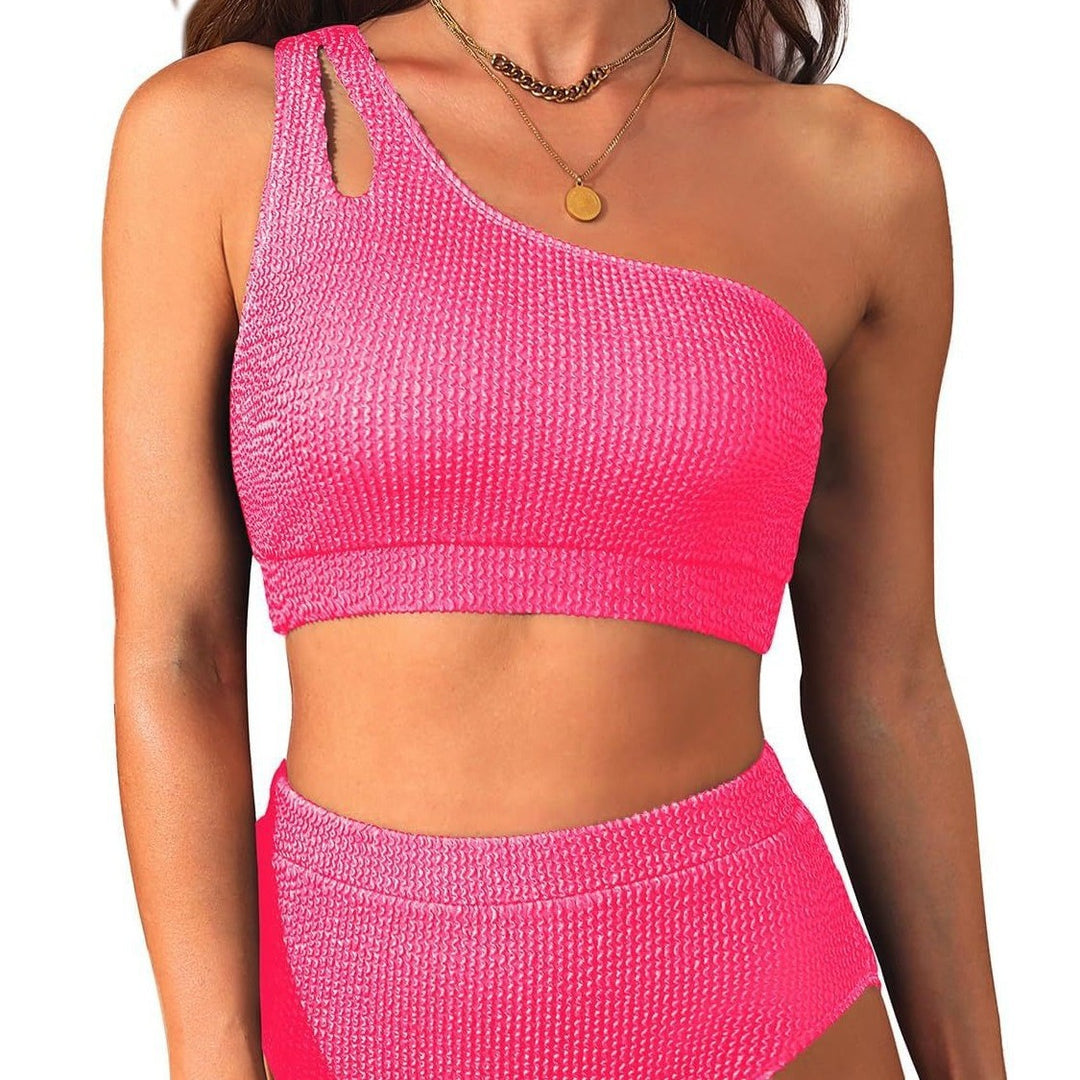 Damen Einseitiger Hochtaillierter Bikini R&B