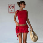 Damen trendiges Minikleid R&B