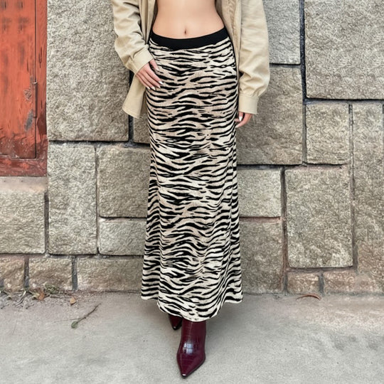 Damen Schicker Maxi-Rock mit Rüschendetails und floralen Mustern R&B