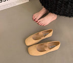 Damen elegante Ballerinas mit modischem Riemchen R&B