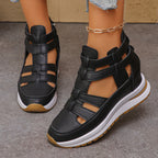 Damen sportive Sneaker-Sandalen mit atmungsaktiven Riemen und rutschfester Sohle R&B