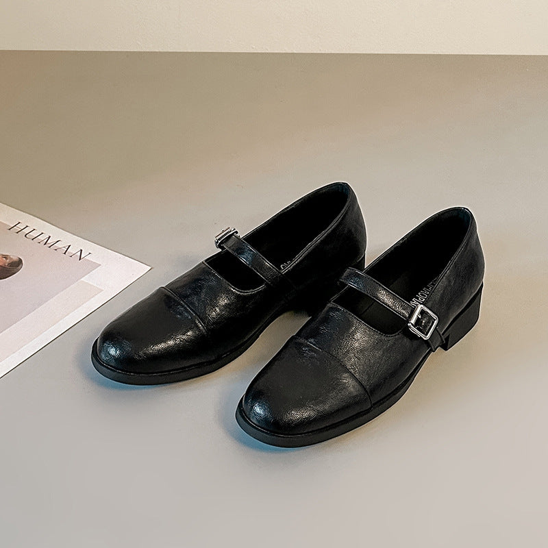Damen Elegante Mokassins mit dekorativem Riemchen