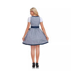 Damen nan kurzes Dirndl Trachtenkleid mit Schnürung Puffärmeln und Schürze R&B